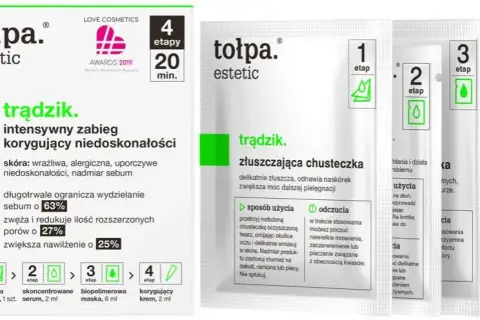 Tołpa estetic trądzik – 4 intensywne zabiegi korygujące dla pięknej skóry