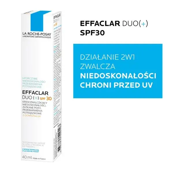 Zdjęcie La Roche-Posay Effaclar Duo+ krem zwalczający niedoskonałości SPF30 - skuteczność i skład